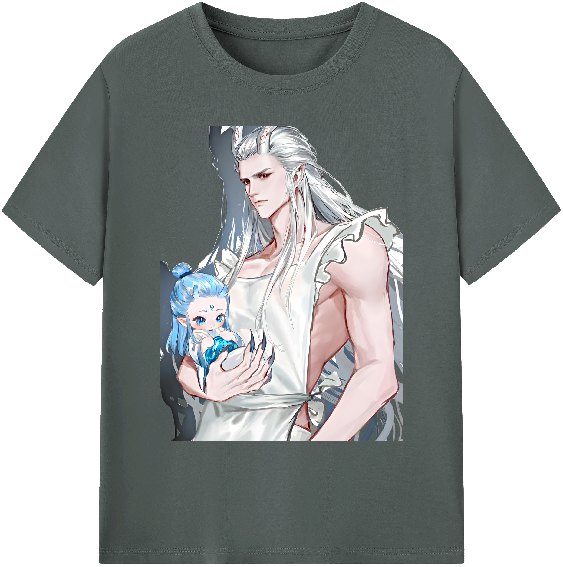 （画像用） Ne Zha 2 ナタ 魔童の大暴れ 綿100％ メンズ半袖Tシャツ｜肌触りやわらか＆通気性
